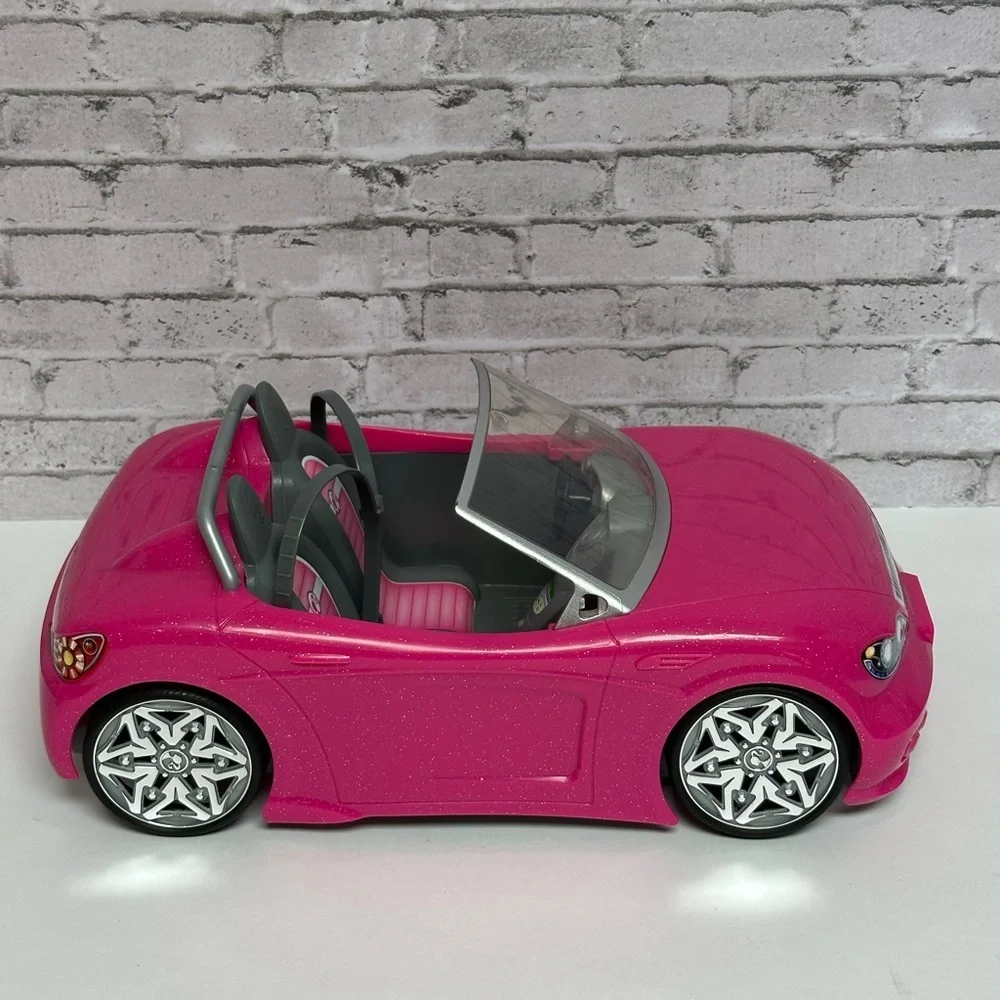 Barbie Hot Pink Convertible Cruiser 2013 BDF38 Glitter Glam Mattel Car